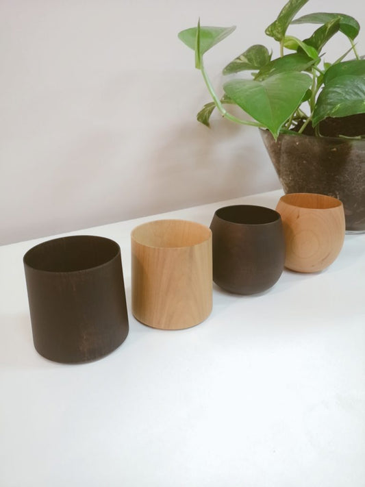 Natural Wood Cup by Gato Mikio